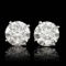 14k White Gold 5.09ct Diamond Earrings