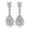 14K Gold 3.07ct Diamond Earrings