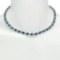 14K Gold 52.70ct Topaz 2.40ct Diamond Necklace