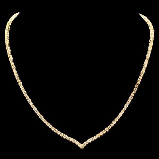 18k Yellow Gold 8.50ct Diamond Necklace