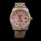 Rolex DateJust Two-Tone 36mm Custom Diamond Bezel Men's Wristwatch