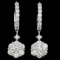 14k White Gold 2.00ct Diamond Earrings