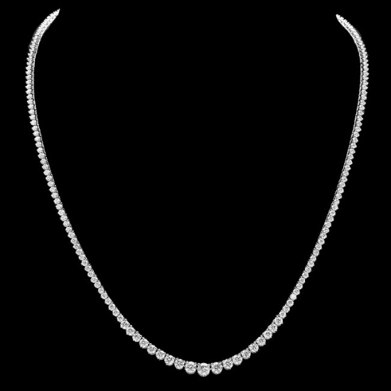 14k White Gold 9.30ct Diamond Necklace