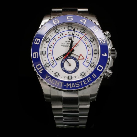 Rolex YachtMaster SS 44mm Mens Wristwatch