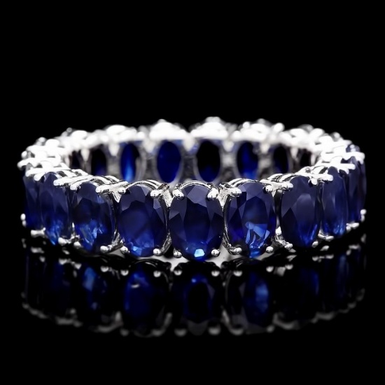 14k White Gold 9.00ct Sapphire Ring