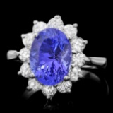 14k Gold 3.50ct Tanzanite 1.00ct Diamond Ring