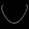 14k Gold 37.00ct Sapphire 1.60ct Diamond Necklace