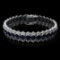 14K White Gold 22.41ct. Sapphire & Diamond Bracelet