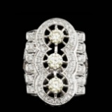 14k White Gold 2.75ct Diamond Ring