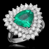 14K Gold 2.28 Emerald 1.70 Diamond Ring