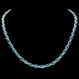 14k Gold 54ct Zircon 1.80ct Diamond Necklace