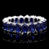 14k White Gold 9.00ct Sapphire Ring