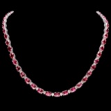 14k Gold 36ct Tourmaline 1.75ct Diamond Necklace