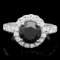 14k White Gold 4.15ct Diamond Ring