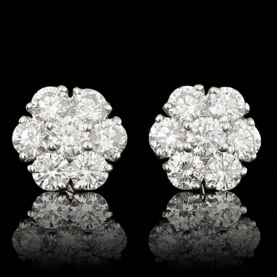 14k White Gold 2.25ct Diamond Earrings