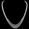 18k White Gold 23.10ct Diamond Necklace