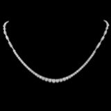 18k White Gold 5.80ct Diamond Necklace