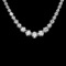 18k White Gold 10.20ct Diamond Necklace