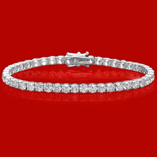 18k Gold 10.75ct Diamond Bracelet