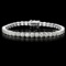 18k White Gold 13.00ct Diamond Tennis Bracelet