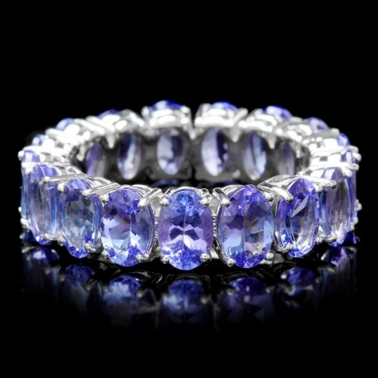 14k White Gold 8.00ct Tanzanite Ring