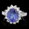 14k Gold 3.50ct Tanzanite 1.00ct Diamond Ring