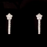 14k Gold 1.90ct Diamond Earrings