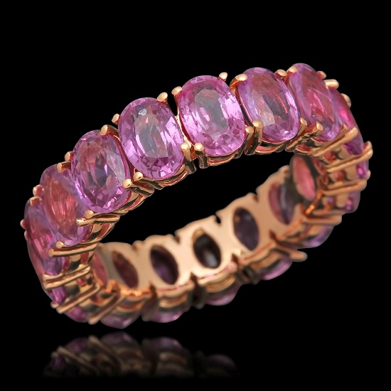 14K Gold 10.82ct Pink Sapphire Ring