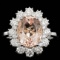 14k Gold 3.50ct Morganite 1.40ct Diamond Ring