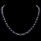 14k Gold 40ct Sapphire 2.00ct Diamond Necklace