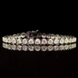 18K Gold 7.33ct Diamond Bracelet