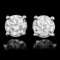 14k White Gold 1.60ct Diamond Earrings