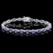 14k Gold 10ct Tanzanite 0.40ct Diamond Bracelet