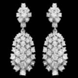 14k Gold 5.32ct Diamond Earrings