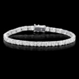 18k White Gold 8.60ct Diamond Bracelet