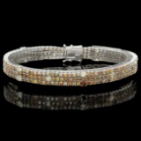 18k White Gold 8.50ct Diamond Bracelet