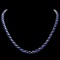 18k Gold 30ct Sapphire 1.70ct Diamond Necklace