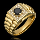 14k Yellow Gold 0.65ct & 1.01ct Diamond Ring