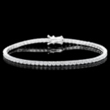 18k White Gold 4.50ct Diamond Bracelet