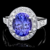 14k Gold 4.00ct Tanzanite 0.50ct Diamond Ring