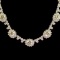 18K Gold 5.50ct Fancy Color Diamond 17.05ct Diamond Necklace