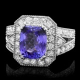 14k Gold 4.00ct Tanzanite 1.50ct Diamond Ring