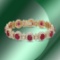 14K Gold 17.44cts Ruby & 11.96cts Diamond Bracelet