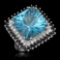 14K Gold 17.85ct Topaz 1.75ct Sapphire 0.75ct Diamond Ring