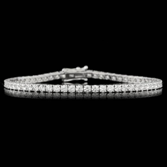 18k White Gold 5.30ct Diamond Bracelet