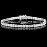 18k White Gold 6.50ct Diamond Bracelet