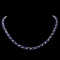18k Gold 40.00ct Sapphire 1.90ct Diamond Necklace