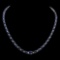 14K Gold 38.53ct Sapphire 1.70ct Diamond Necklace