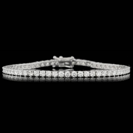 18k White Gold 5.30ct Diamond Bracelet