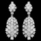 14k Gold 5.32ct Diamond Earrings